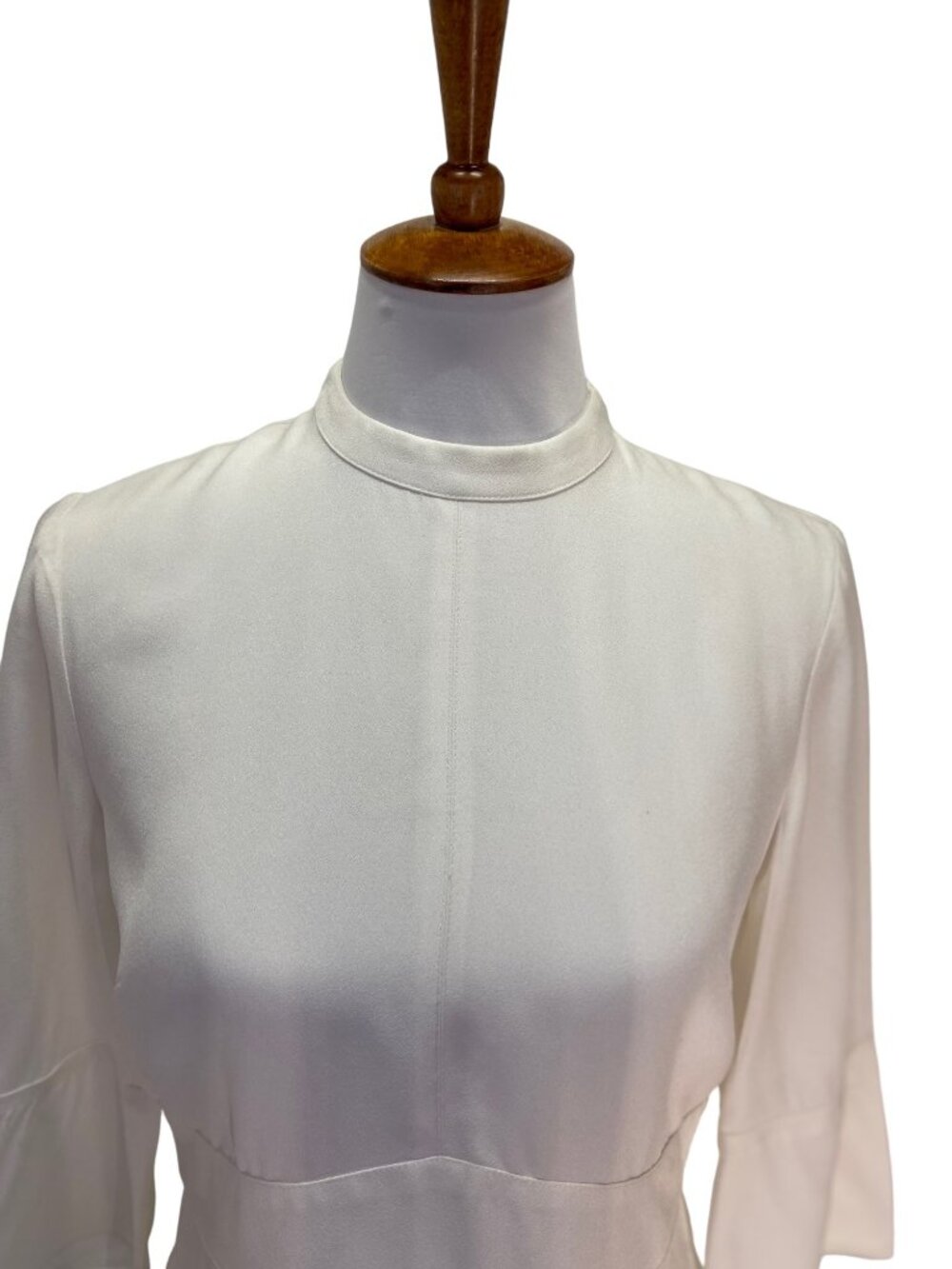 Reiss Midi Dress White Size 6 Graduation White Party Spring Summer Minimalist - Picture 9 of 16